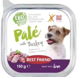 Koiranruoka Best Friend 150 g kalkkunapatee luomu