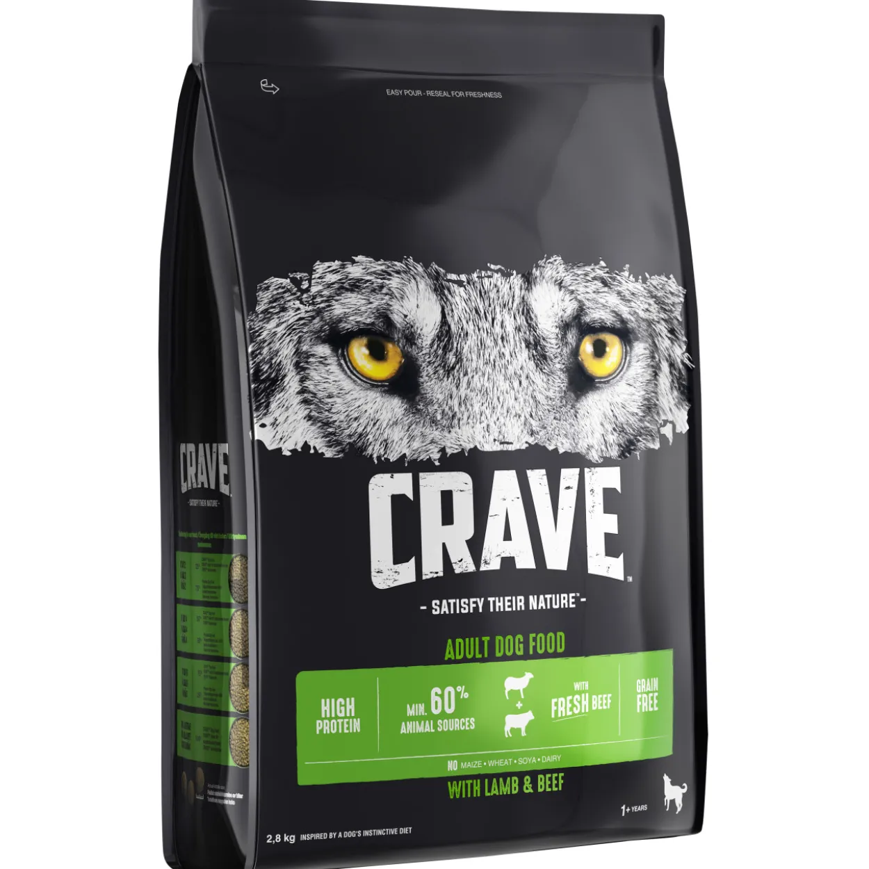 Koiranruoka Crave 2,8 kg lammas-härkä