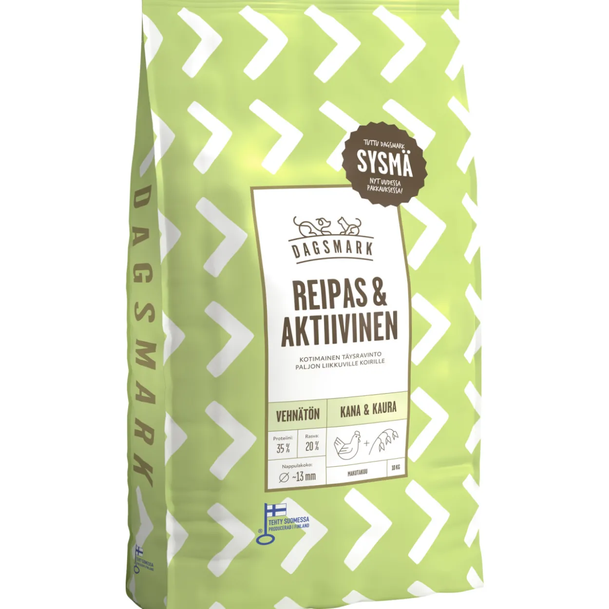 Koiranruoka Dagsmark 10 kg reipas & aktiivinen kana-kaura