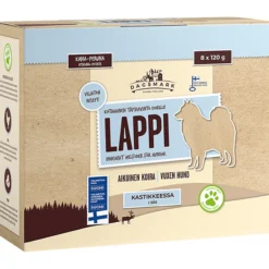 Koiranruoka Dagsmark 8 x 120 g Lappi kana-peruna kastikkeessa