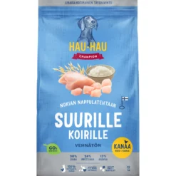 Koiranruoka Hau-Hau Champion 12 kg suurille koirille kana