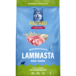 Koiranruoka Hau-Hau 2 kg lammasta, riisiä & kauraa