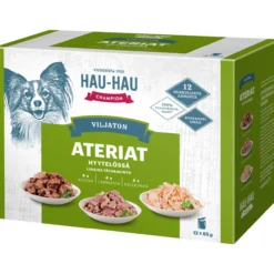 Koiranruoka Hau-Hau 12 x 85 g lajitelma hyytelössä