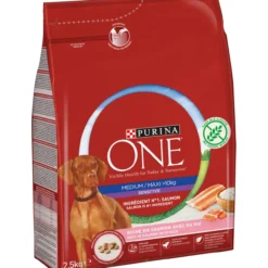 Koiranruoka Purina One 2,5 kg Medium / Maxi Sensitive lohi & riisi