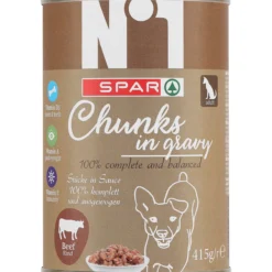 Koiranruoka SPAR 415 g nauta kastikkeessa