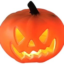 Koristekurpitsa Happy Halloween valolla