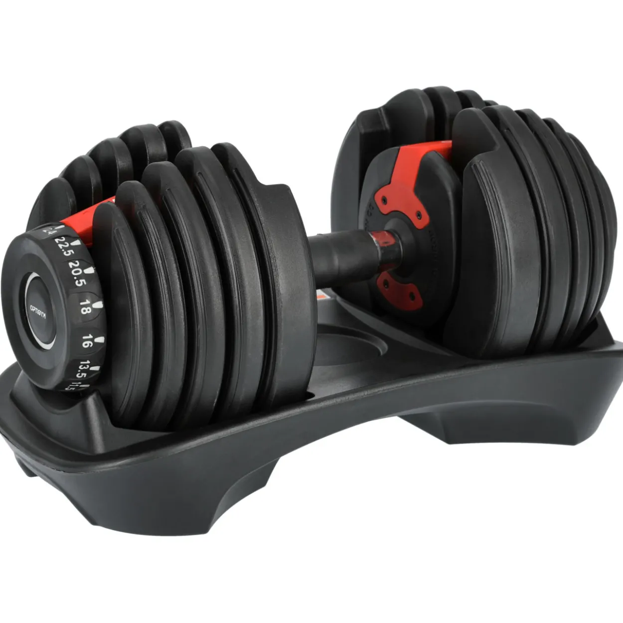 Käsipaino OptiGym 24 kg, säädettävä