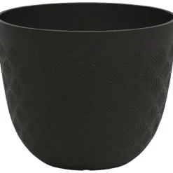 Kukkaruukku Multy Home Scalloped 36 cm, musta