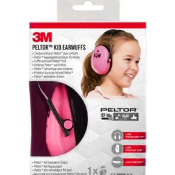 Kupusuojain 3M Peltor Kid H510AK, vaaleanpunainen (87–98 dB)
