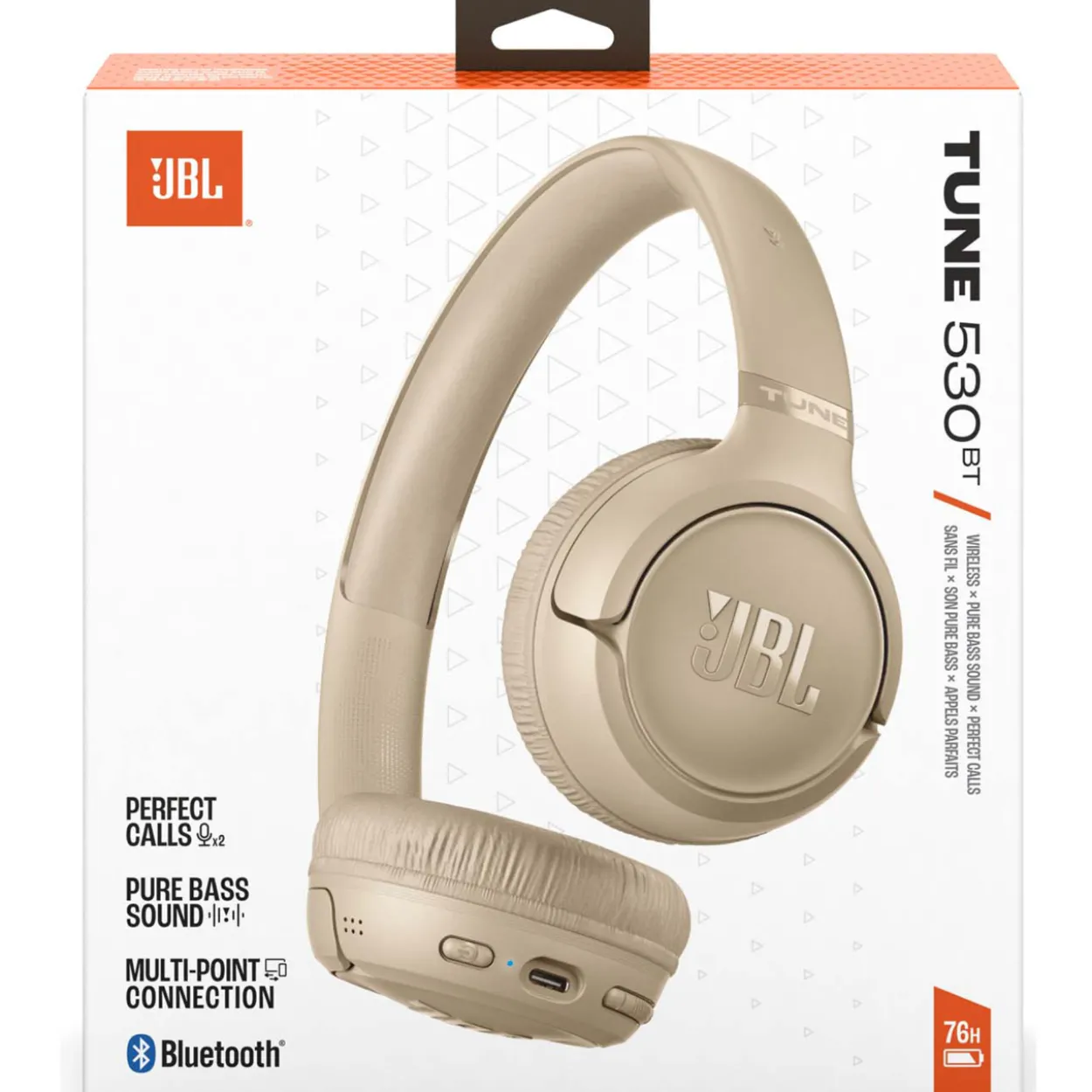 Kuulokkeet JBL Tune 530 BT beige