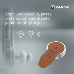 Kuulokojeparisto Varta 312 6 kpl