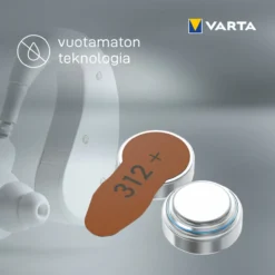 Kuulokojeparisto Varta 312 6 kpl
