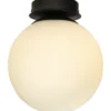 Kylpyhuoneen plafondi Aneta Lighting Lido musta/valkoinen
