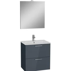 Kylpyhuonekalustesetti Vitra 3in1 Mia 60 cm antrasiitti