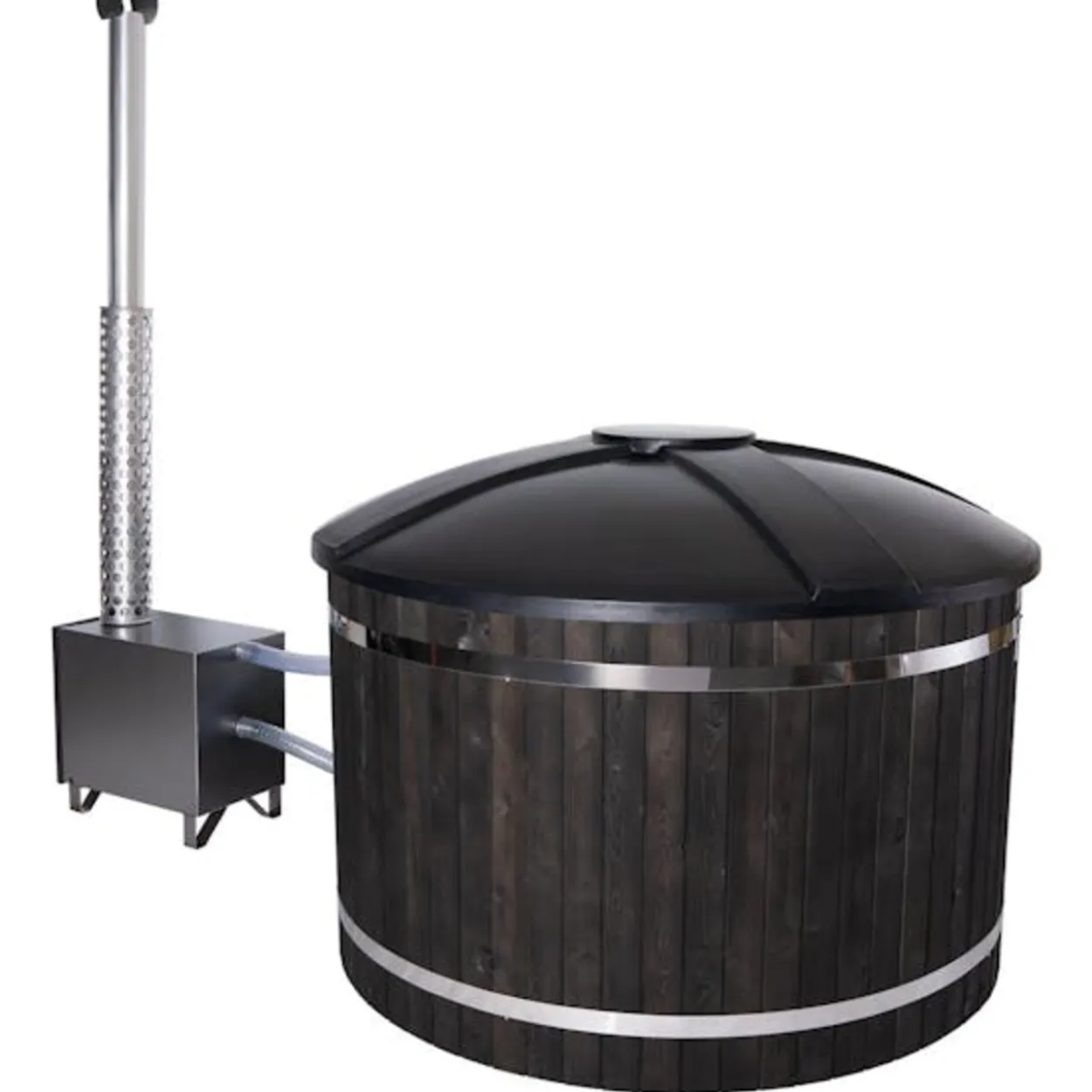 Kylpytynnyri PW-SPA Freetime L, musta/mustagraniitti 30 kW