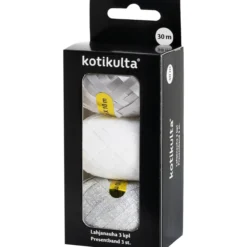 Lahjanaru Kotikulta 3 kpl 5 mm x 10 m hopea