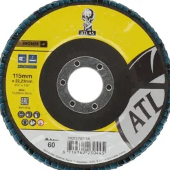 Lamellilaikka Atlas 115x22,23mm P60 lasikuitutausta