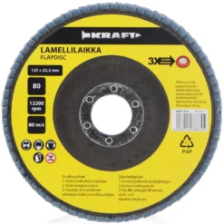 Lamellilaikka 125 mm, 80