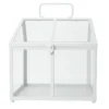 Lasitalo Kotikulta 27 x 14 x 28 cm valkoinen metallireunus