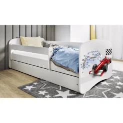 Lastensänky Kocot Kids Babydreams Formula laatikolla, valkoinen