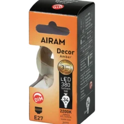LED-koristelamppu AMBER antiikki 4,5W 360lm E27 2200K kirkas