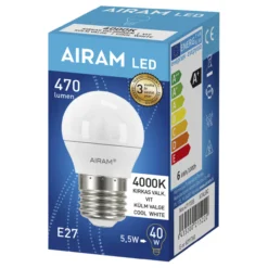 LED-koristelamppu 4,9W 4000K E27 500lm