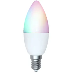 LED-kynttilälamppu Airam SmartHome 5 W opaali E14, 470 lm, RGB/TW 2700-6500 K