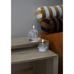 LED-kynttilä lasipallo 12 cm Kotikulta