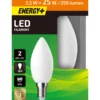 LED-lamppu 250 lm C35 E14 2 kpl