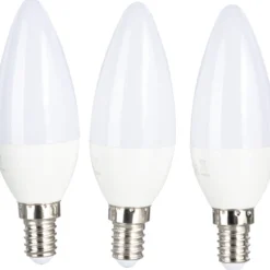 LED-lamppu 470 lm C35 E14 3 kpl