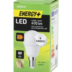 LED-lamppu 470 lm 4000 K G45 E14