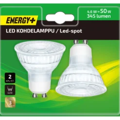 LED-lamppu 345 lm PAR16 GU10 2 kpl