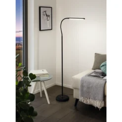 LED-lattiavalaisin Eglo Laroa himmennettävä musta