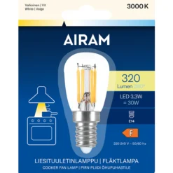LED-liesituuletinlamppu T26 830 320lm E14
