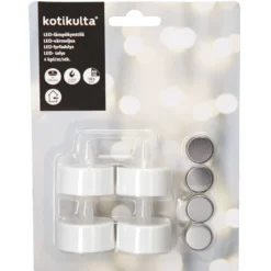 LED-lämpökynttilä Kotikulta 4 kpl