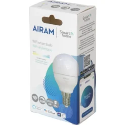 LED-mainoslamppu Airam SmartHome 5 W opaali E14, 470 lm, TW 2700-6500 K