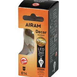 LED-mainoslamppu AMBER antiikki 4,5 W 360 lm E14 2200K kirkas