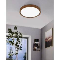 LED-plafondi Eglo Musurita 44 cm puu/valkoinen
