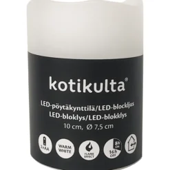 LED-pöytäkynttilä Kotikulta 10 cm ulkokäyttöön