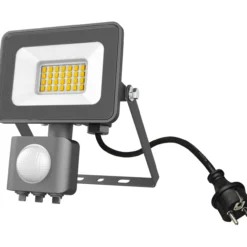 LED-valonheitin Led Energie 20W PIR 4000K 2000lm IP43 harmaa