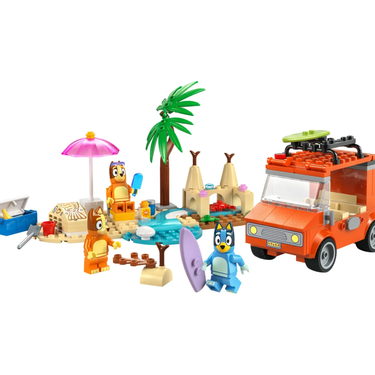 LEGO Bluey 11202 Blueyn perheen autoretki rannalle