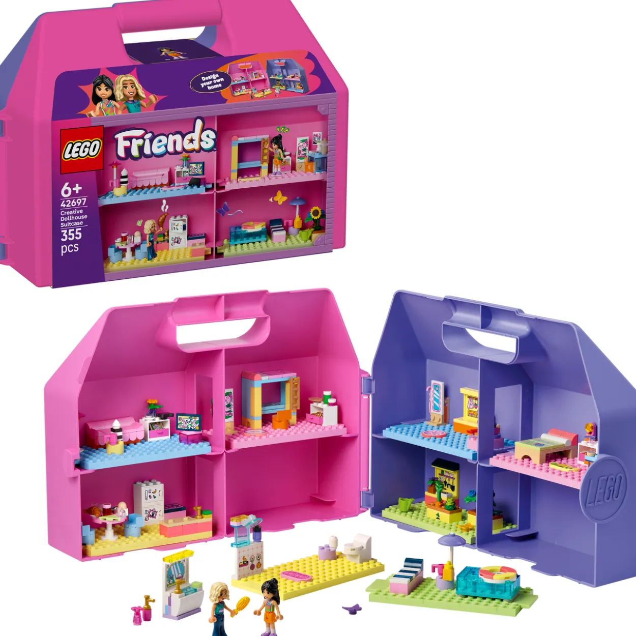 LEGO Friends 42697 Luovuuden nukkekotilaukku