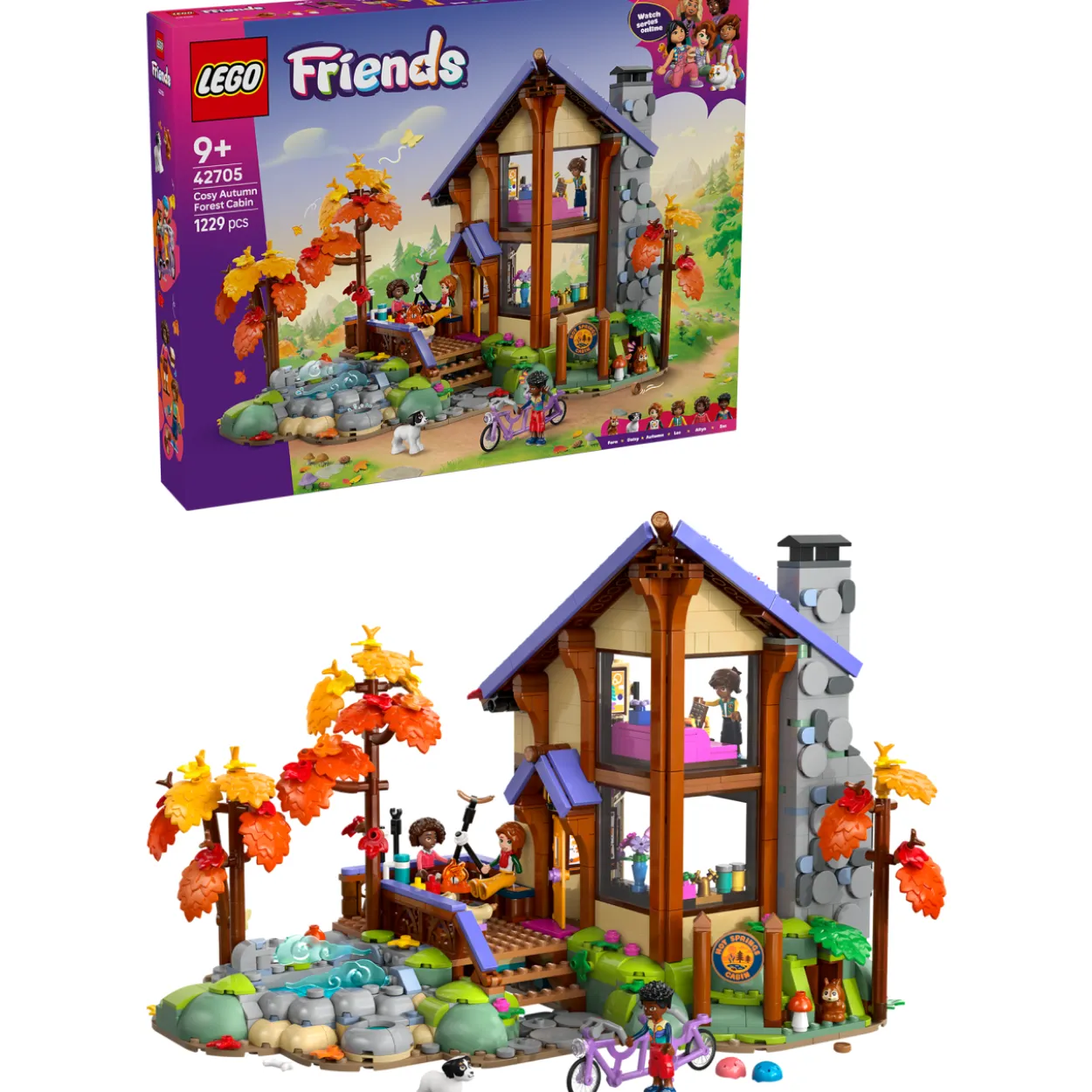 LEGO Friends 42705 Mukava mökki syysmetsässä