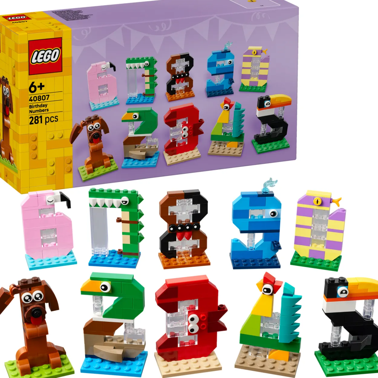 LEGO Seasons and Occasions 40807 Synttärinumerot