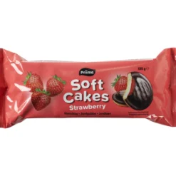 Leivoskeksi Priima 135 g Soft Cakes Strawberry