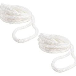 Lepuuttajaköysi Qvarken 6 mm / 1,5 m, silmukallinen, valkoinen, 2 kpl / pkt