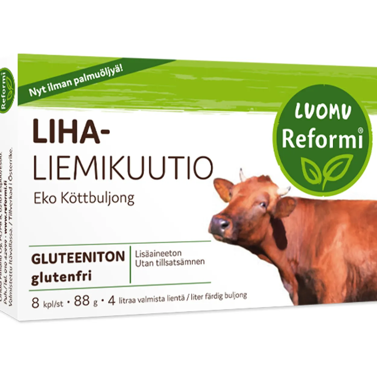 Lihaliemivalmiste luomu 8 kpl 88 g