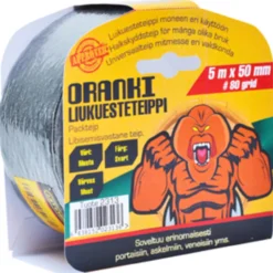 Liukuesteteippi Finbullet Oranki 50 mm x 5 m, musta