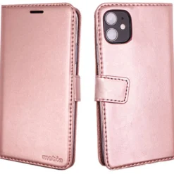 Lompakkolaukku Mobia iPhone 13 ruusukulta