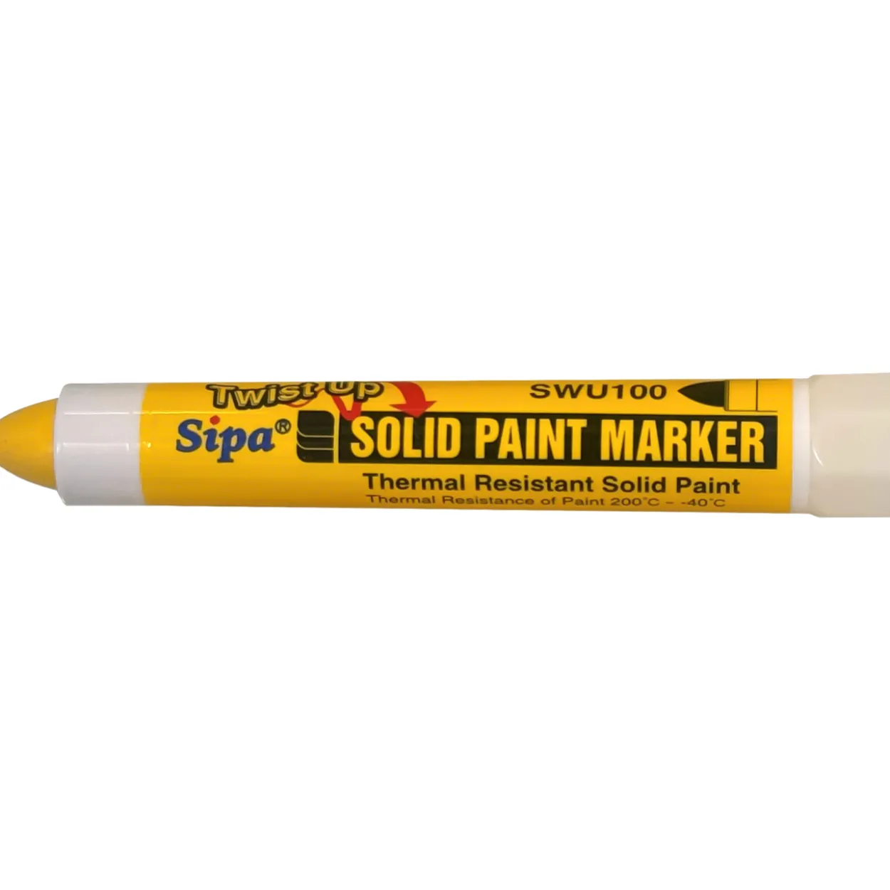 Merkintäkynä Sipa Twist Up Solid Marker keltainen